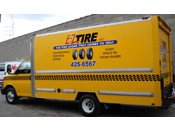 EZ Tire Car Graphic